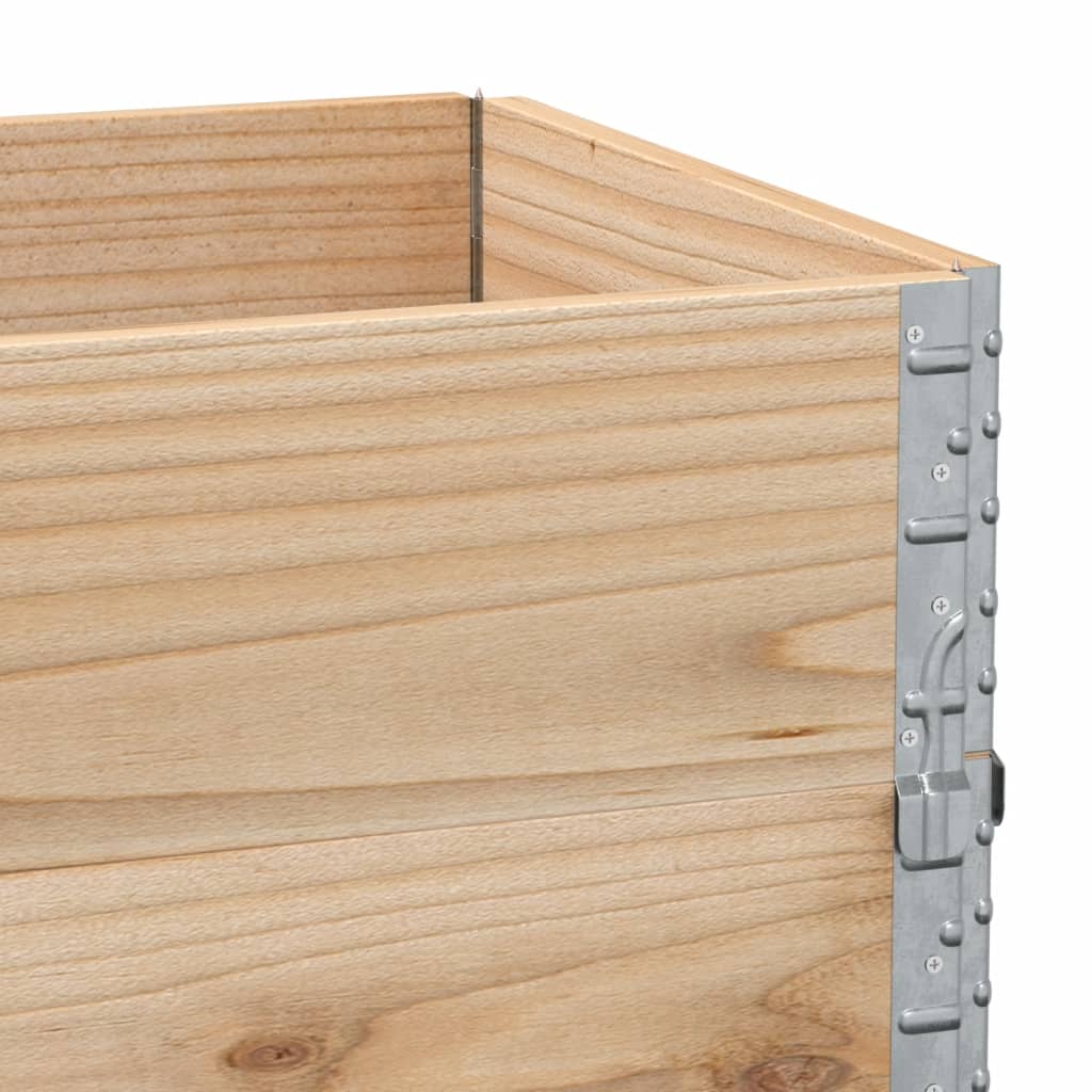Pallet Collars 3 pcs 100x50 cm Solid Wood Pine