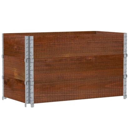 Pallet Collars 3 pcs Brown 100x50 cm Solid Wood Pine