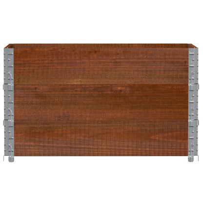 Pallet Collars 3 pcs Brown 100x50 cm Solid Wood Pine