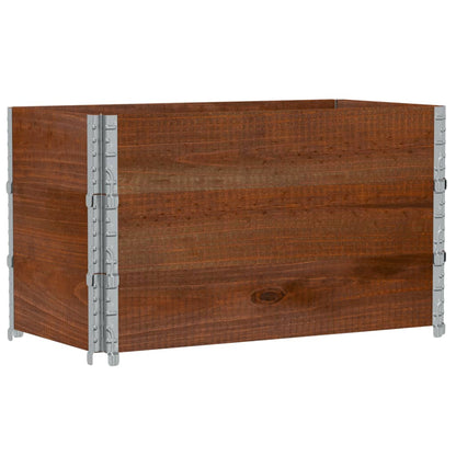 Pallet Collars 3 pcs Brown 100x50 cm Solid Wood Pine