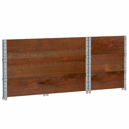 Pallet Collars 3 pcs Brown 100x50 cm Solid Wood Pine