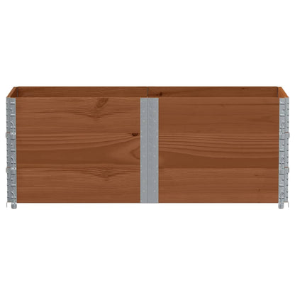 Pallet Collars 3 pcs Brown 150x50 cm Solid Wood Pine
