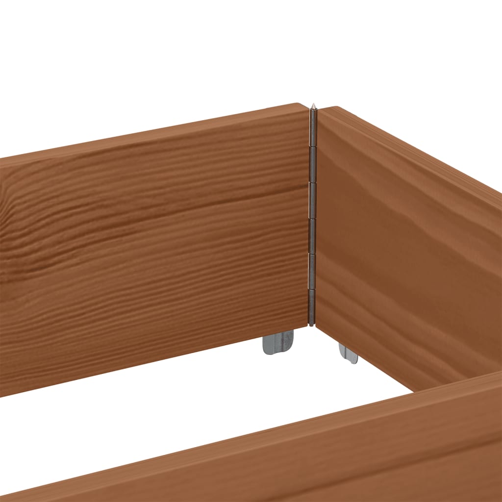 Pallet Collars 3 pcs Brown 150x50 cm Solid Wood Pine