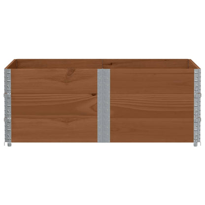 Pallet Collars 3 pcs Brown 150x100 cm Solid Wood Pine