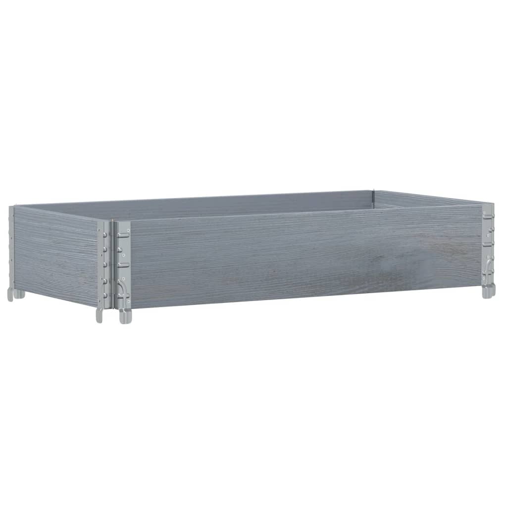 Garden Planter Grey 100x50 cm Solid Wood Pine