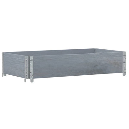 Garden Planter Grey 100x50 cm Solid Wood Pine
