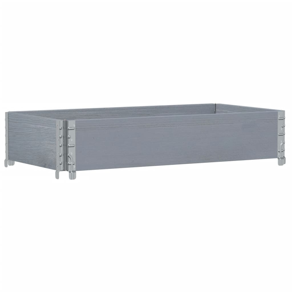 Garden Planter Grey 100x50 cm Solid Wood Pine