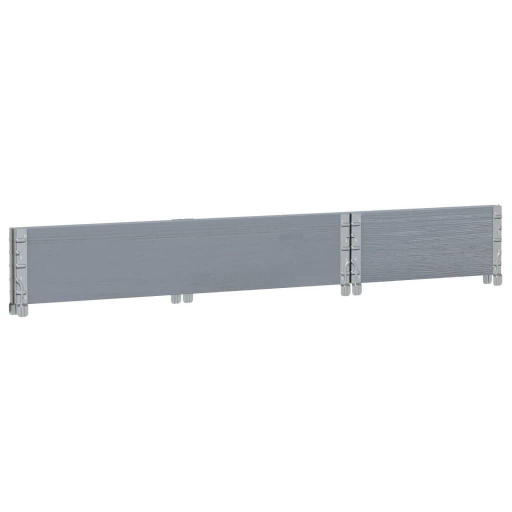 Garden Planter Grey 100x50 cm Solid Wood Pine