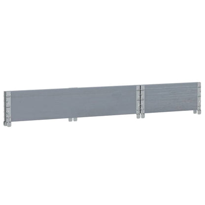 Garden Planter Grey 100x50 cm Solid Wood Pine