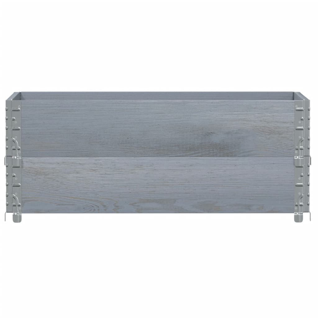 Garden Planter Grey 100x50 cm Solid Wood Pine