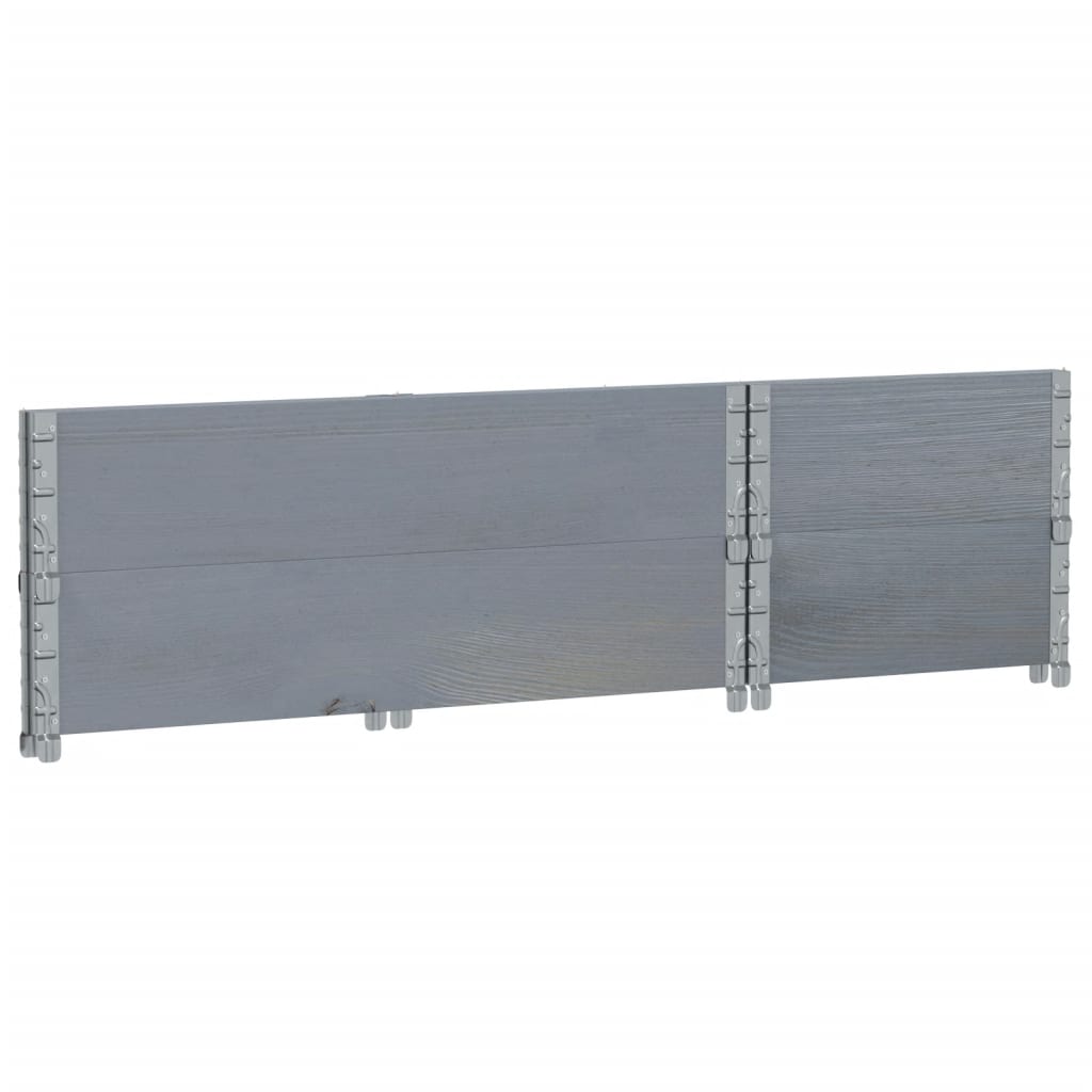 Garden Planter Grey 100x50 cm Solid Wood Pine