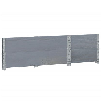 Garden Planter Grey 100x50 cm Solid Wood Pine