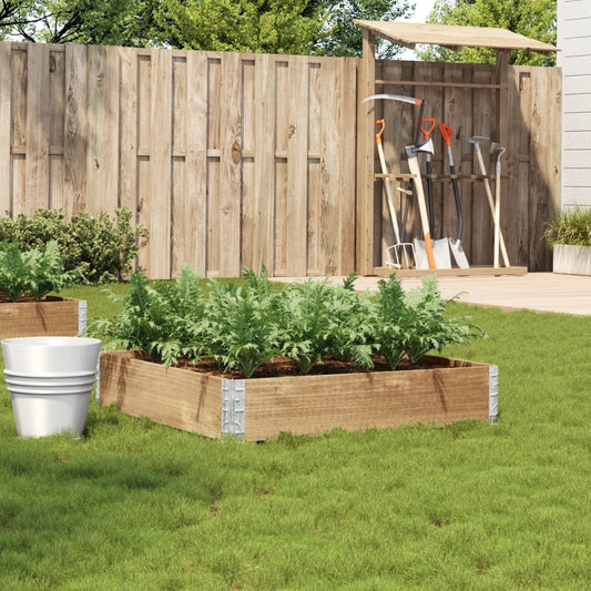 Garden Planter 100x100 cm Solid Pine Wood