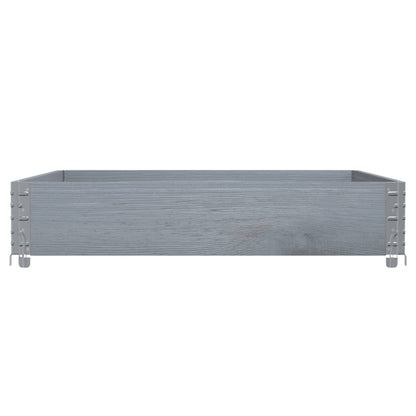 Garden Planter Grey 100x100 cm Solid Wood Pine
