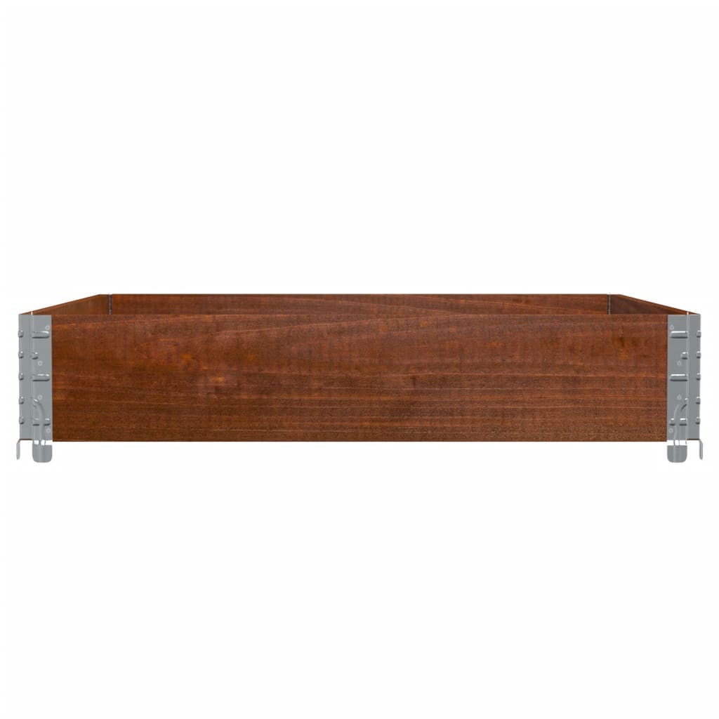 Garden Planter Brown 100x100 cm Solid Wood Pine