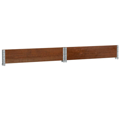 Garden Planter Brown 100x100 cm Solid Wood Pine