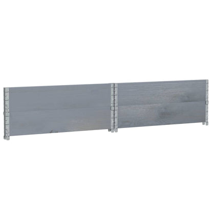 Garden Planter Grey 100x100 cm Solid Wood Pine