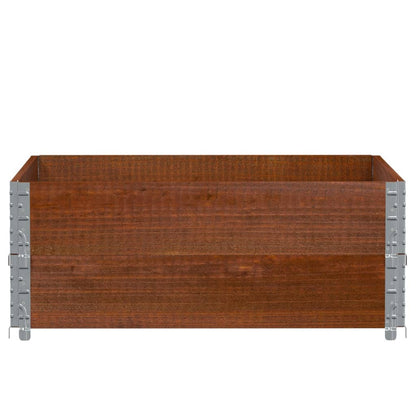 Garden Planter Brown 100x100 cm Solid Wood Pine