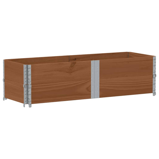 Garden Planter Brown 150x50 cm Solid Wood Pine
