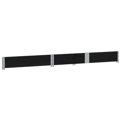 Garden Planter Black 150x100 cm Solid Wood Pine