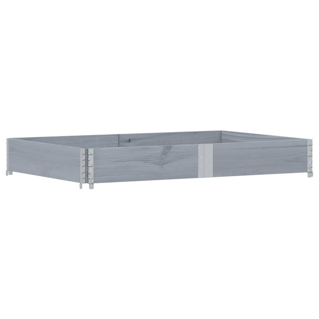 Garden Planter Grey 150x100 cm Solid Wood Pine