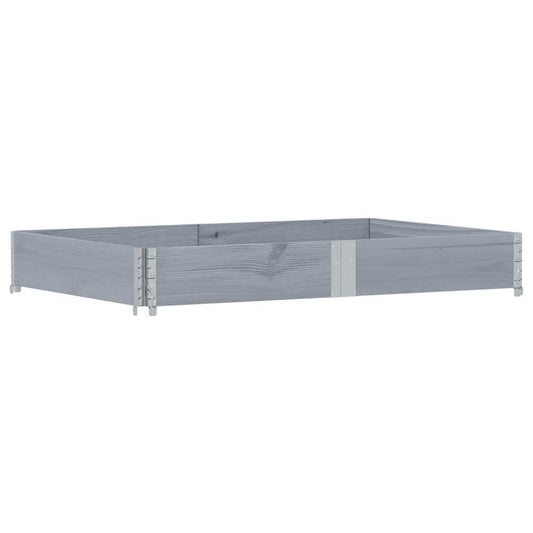Garden Planter Grey 150x100 cm Solid Wood Pine