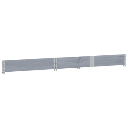 Garden Planter Grey 150x100 cm Solid Wood Pine