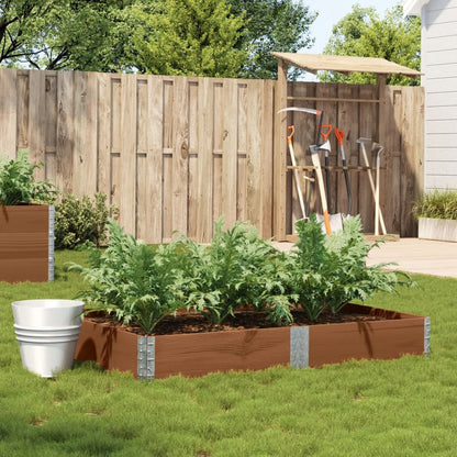 Garden Planter Brown 150x100 cm Solid Wood Pine