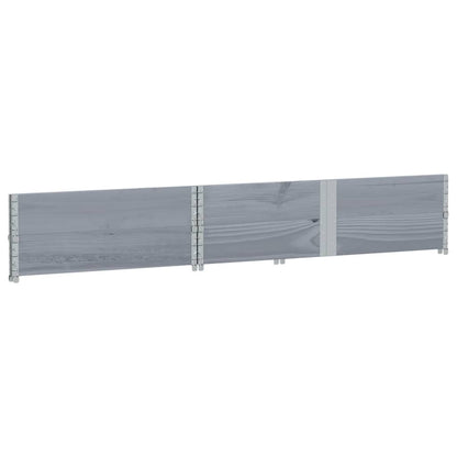 Garden Planter Grey 150x100 cm Solid Wood Pine