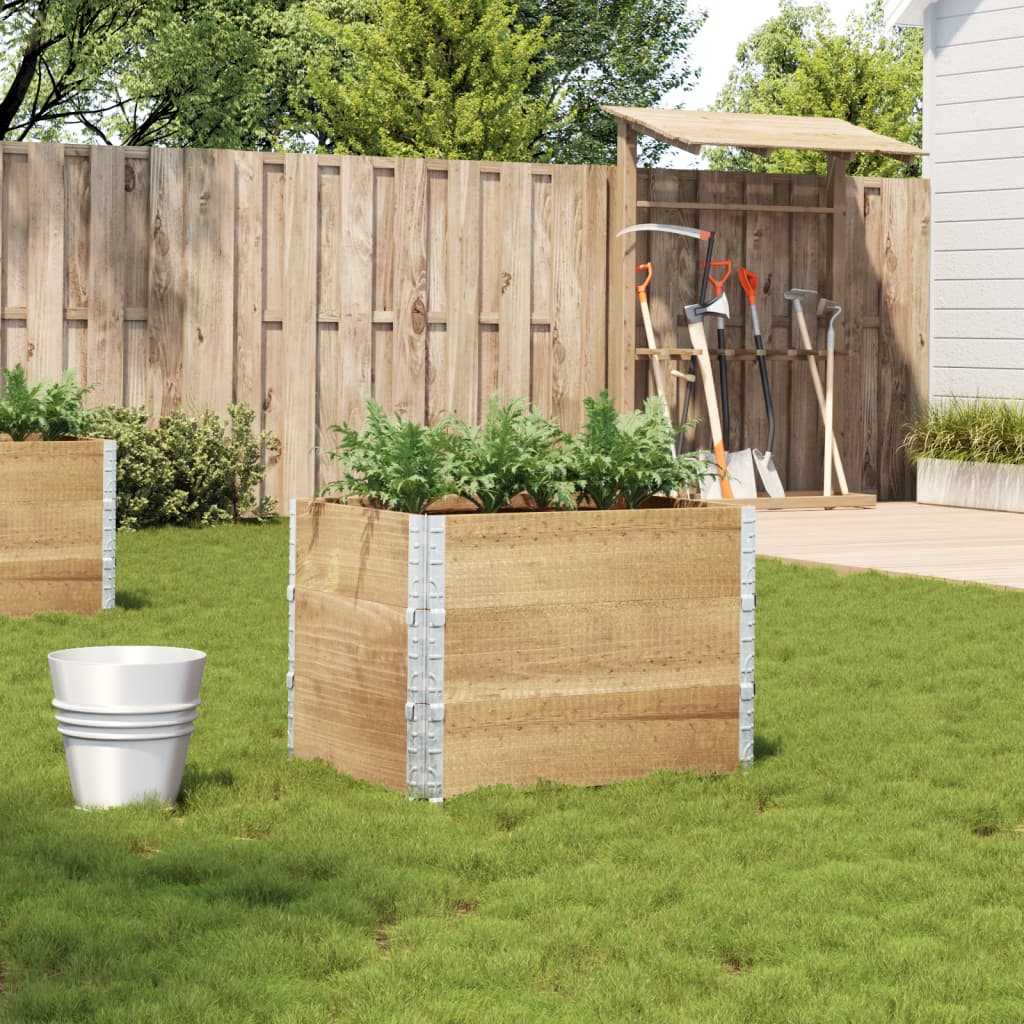 Garden Planter 80x60 cm Solid Wood Pine
