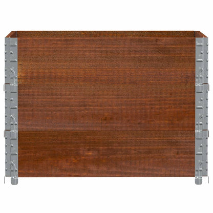 Garden Planter Brown 80x60 cm Solid Wood Pine