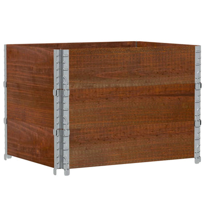 Garden Planter Brown 80x60 cm Solid Wood Pine