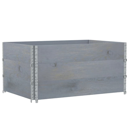 Garden Planter Grey 120x80 cm Solid Wood Pine