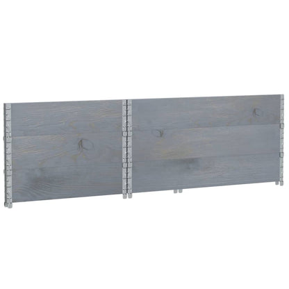 Garden Planter Grey 120x80 cm Solid Wood Pine