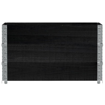 Garden Planter Black 100x50 cm Solid Wood Pine