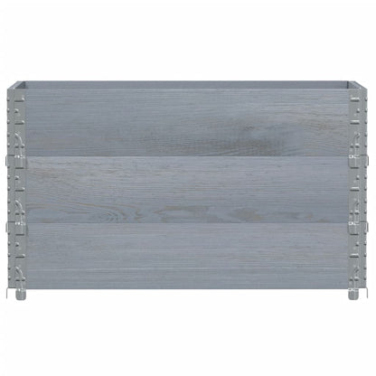 Garden Planter Grey 100x50 cm Solid Wood Pine