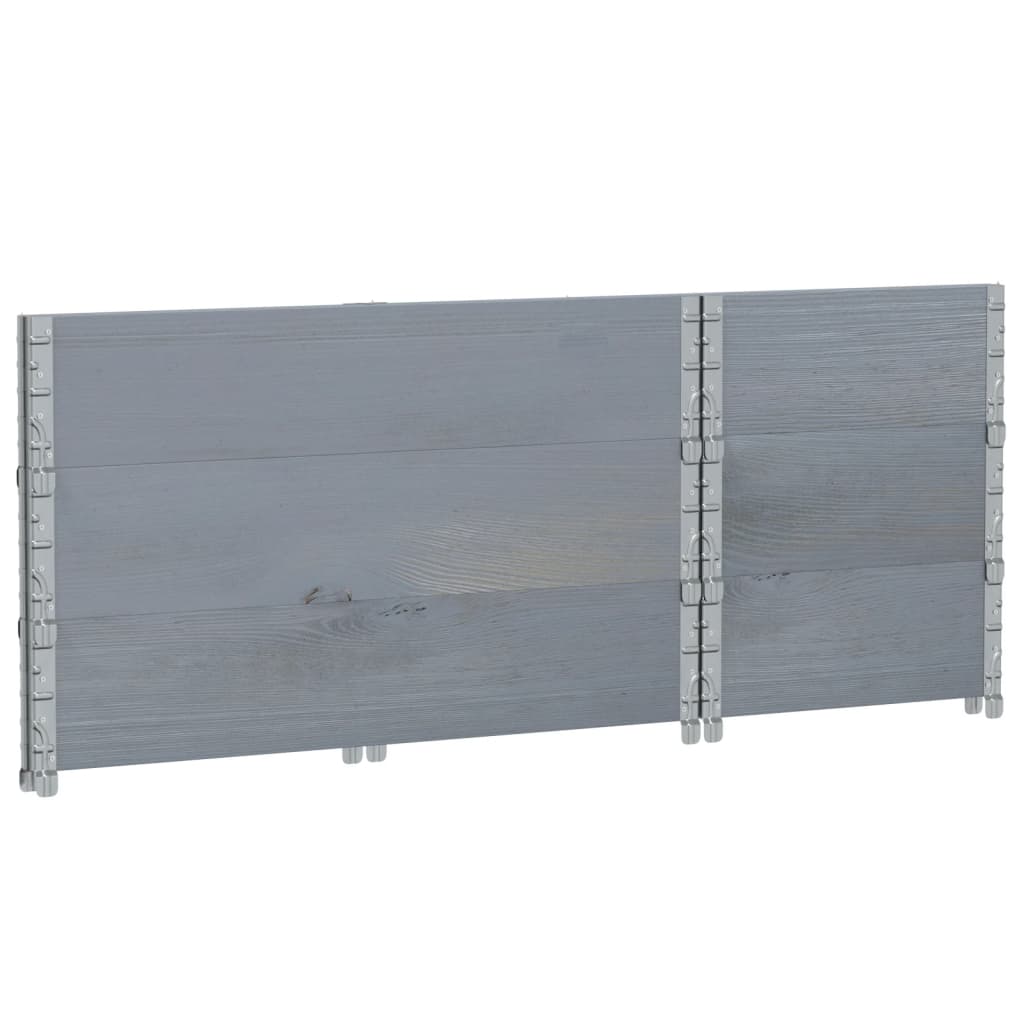Garden Planter Grey 100x50 cm Solid Wood Pine