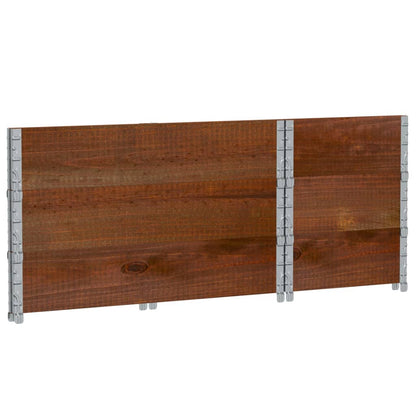 Garden Planter Brown 100x50 cm Solid Wood Pine