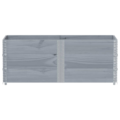 Garden Planter Grey 150x50 cm Solid Wood Pine