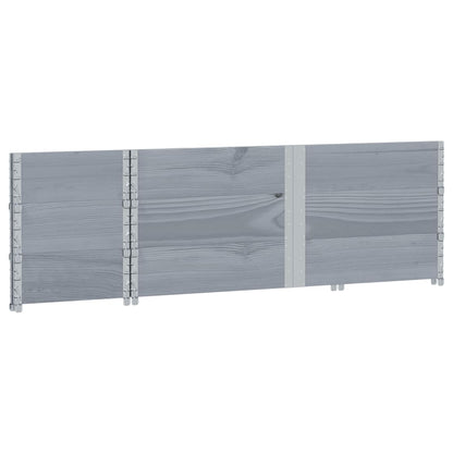Garden Planter Grey 150x50 cm Solid Wood Pine