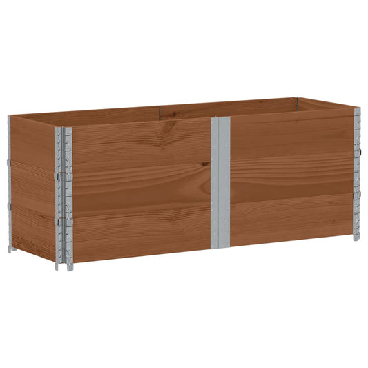 Garden Planter Brown 150x50 cm Solid Wood Pine
