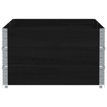 Garden Planter Black 150x100 cm Solid Wood Pine