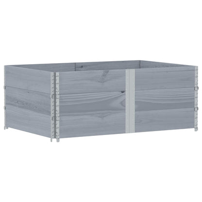 Garden Planter Grey 150x100 cm Solid Wood Pine