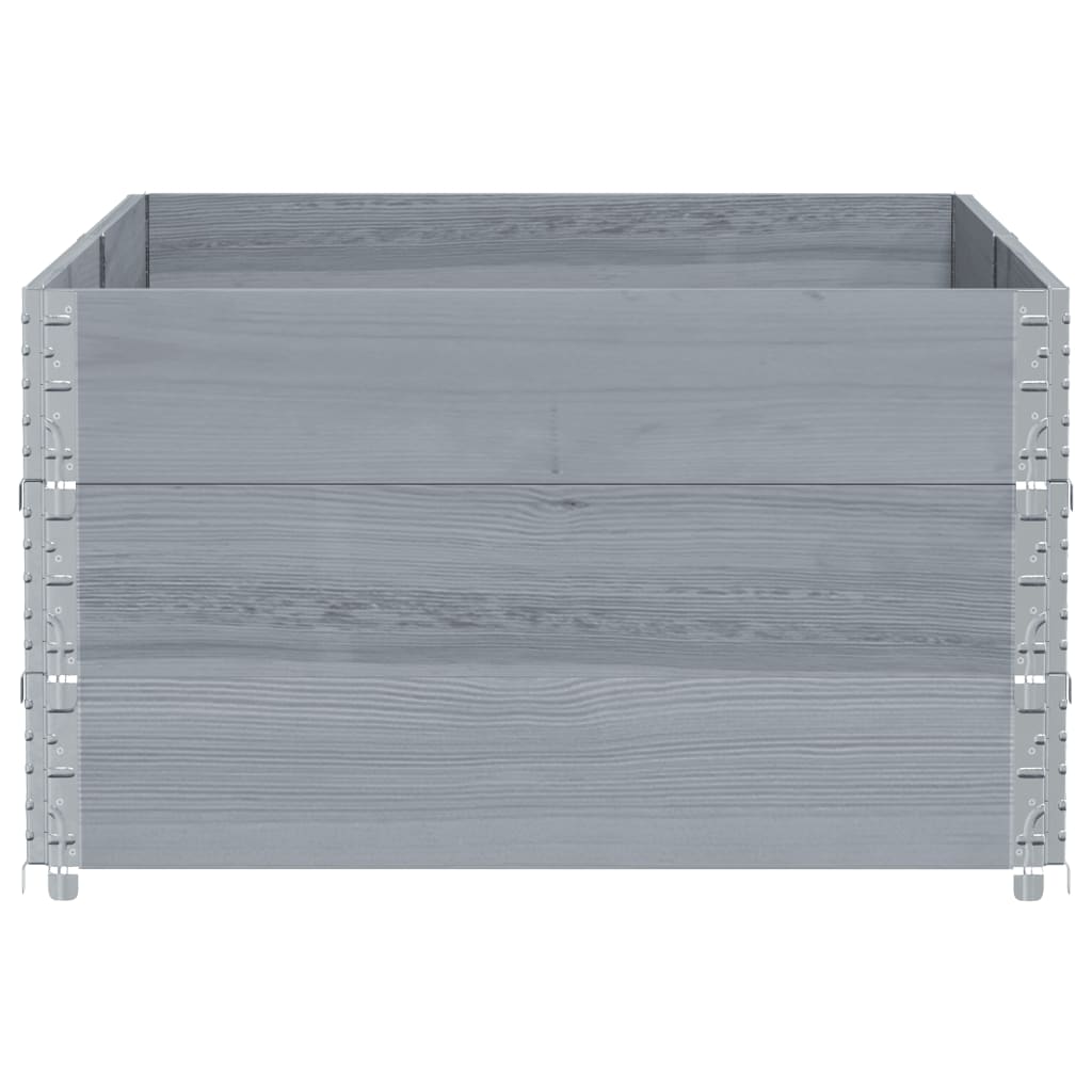 Garden Planter Grey 150x100 cm Solid Wood Pine