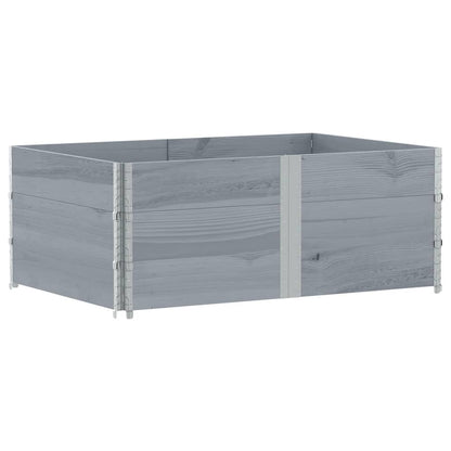 Garden Planter Grey 150x100 cm Solid Wood Pine