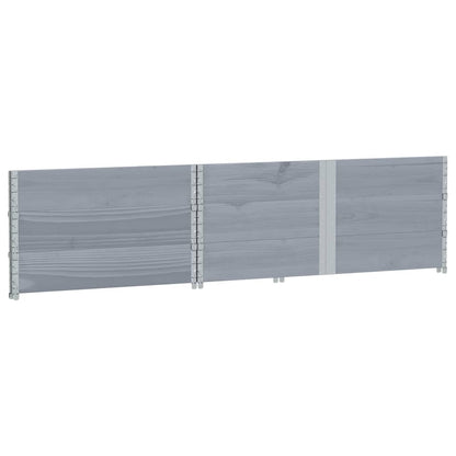 Garden Planter Grey 150x100 cm Solid Wood Pine