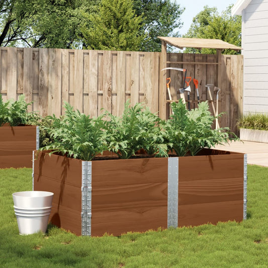 Garden Planter Brown 150x100 cm Solid Wood Pine