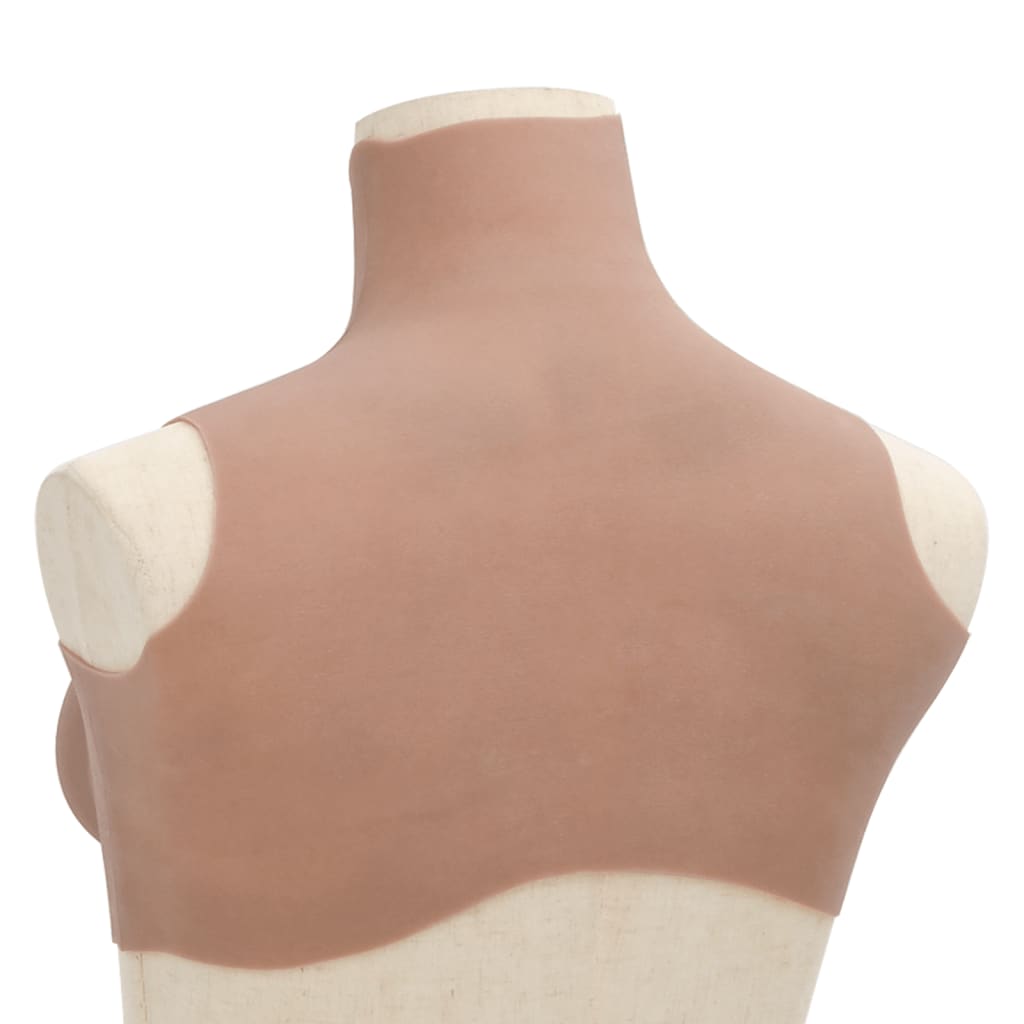 Silicone Breastplate Tan D Cup