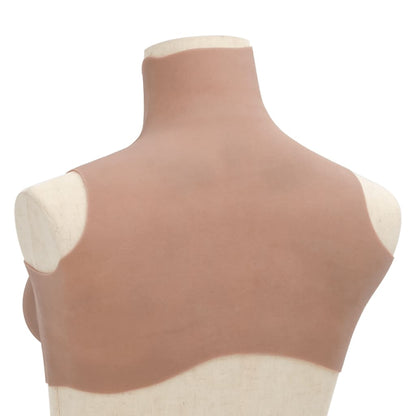 Silicone Breastplate Tan D Cup