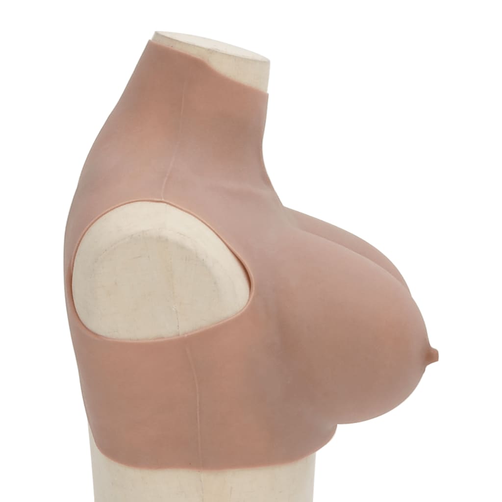 Silicone Breastplate Tan H Cup